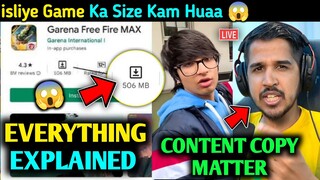 Why Game Size Reduced "506 MB" - Free Fire OB34 Update 😱, Desi Gamers Expose Free Fire Big YouTubers