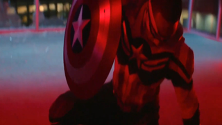 Cảnh Captain America Sam vs Batroc