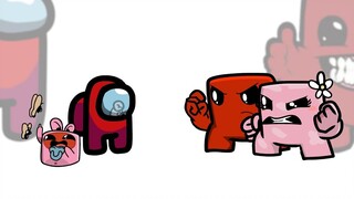 【Among Us】Red đấu với Super Meat Boy! Thời gian giải quyết nhanh nhất chỉ là 1 phút!