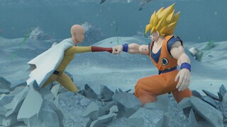 Saitama vs Goku, trận đấu