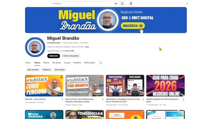 Apresentação do Canal