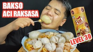 MUKBANG BAKSO ACI RAKSASA SIRAM BONCABE LEVEL 30 DAN JUS MANGGA !!