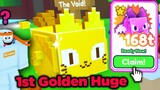 1st Golden Huge Pixel Cat Hatched on video in Pet Simulator X