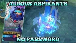 Script Skin Aldous Custom Aspirants Full Effects | No Password - Mobile Legends