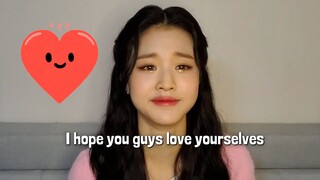 izone's comforting words to cheer you up