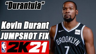 Kevin Durant Jumpshot Fix NBA2K21 with Side-by-Side Comparison