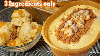 MANGO GRAHAM ICE CREAM| 3 INGREDIENTS ONLY | MANGO DESSERT