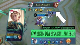 dengan AAMON berada di tangan gw, gw bikin dia bisa KILL 20 LEBIH! - Highlight Mobile Legends