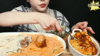 Pasta kem, rose pasta, trứng cuộn cơm,...phần 3 #mukbang