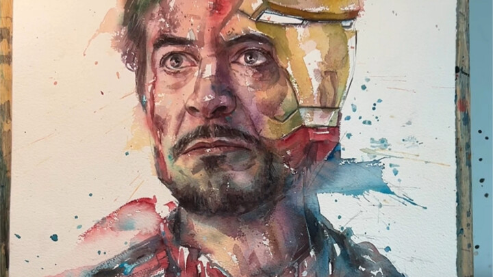 Iron Man Watercolor