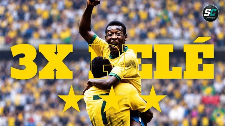 3X PELÉ: O ÚNICO TRICAMPEÃO MUNDIAL DA HISTÓRIA!