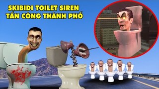 GTA 5 SKIBIDI TOILET SIREN Khổng Lồ Bắn Tia LAZE Từ Cặp Mắt Phá Hủy Tất Cả Mọi Thứ Thành Phố