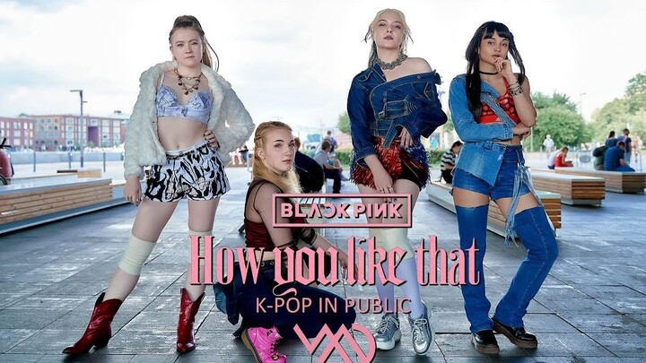 俄罗斯小姐姐街头翻跳BLACKPINK 'How You Like That'，太A啦！