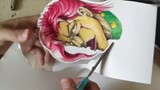 [JOJO] Persecute Kakyoin Noriaki! Make a flower that can rola + cherry can spin! (Hand-painted + gho