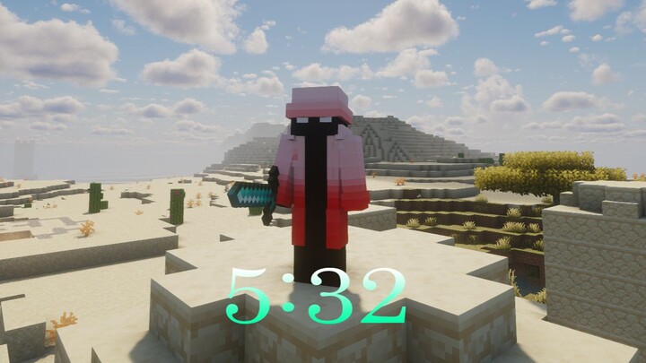 MC ranks first in China and worldwide in the weekly speedrunning ranked matches.