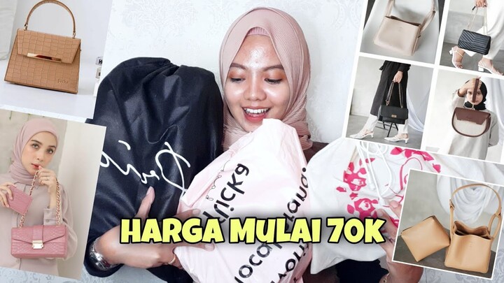 SHOPEE HAUL TAS BRAND LOKAL PREMIUM HARGA MURAH | Tas terfavorite di instagram