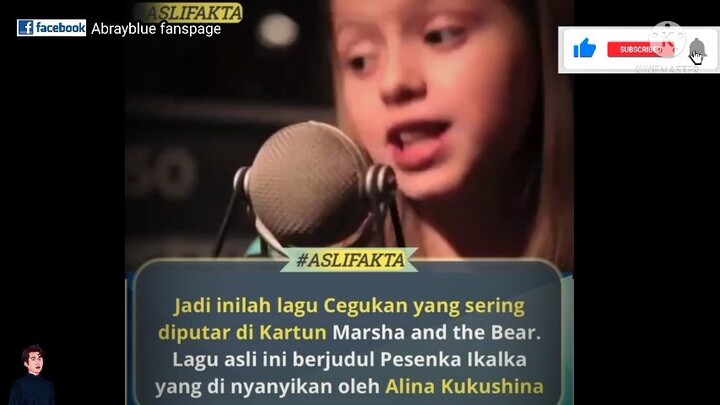 inilah penyanyi di kartun Marsha And The Bear.