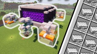 [Minecraft] Máy chải sắt 4 lõi đơn giản hiệu quả 1800+ sắt/giờ