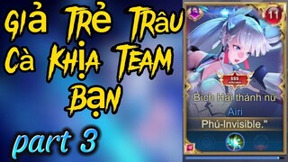 Serie Giả Trẻ Trâu Cà Khịa Team Bạn Part 3 🤣.
