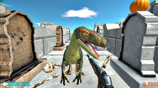 Hunting Carnivore Dinosaurs in Fortress Of Horror. Animal Revolt Battle Simulator