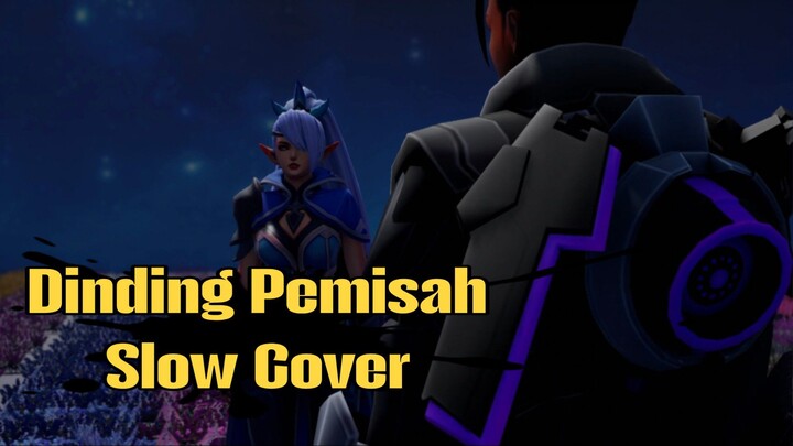 Dinding pemisah slow cover