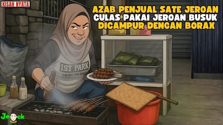 AZAB PENJUAL SATE JEROAN CULAS PAKAI JEROAN BUSUK DICAMPUR BORAX BIAR AWET