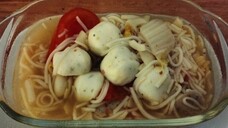 Tom Yum Bee Hoon Cabbage Fishball Recipe #recipe #cooking #vegetarian #cabbage #vegetables