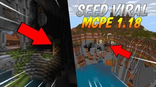 MENCOBA SEED MCPE 1.18 YANG SEDANG VIRAL ! Koooo bisa begini struktur bangunan minecraftnya 😱