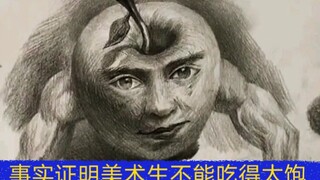 It turns out art students shouldn't eat too much!