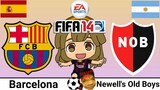 FIFA 14: FC Barcelona VS Newell's Old Boys (Messi beats his old team)