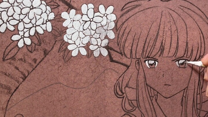 Platycodon丨But rock painting