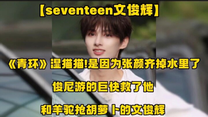 [Seventeen’s Wen Junhui] “Qing Huan” – a soaking wet cat! It’s because Zhang Yanqi fell into the wat