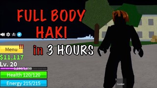 LVL1 NOOB gets FULL BODY HAKI in 3 HOURS | BLOXFRUITS