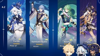 UPDATE on 4.2 BANNERS! FURINA, AYATO AND MORE  - Genshin Impact