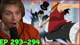 LUFFY VS LUCCI BEGINS!!! || One Piece Episode 293-294 Reaction