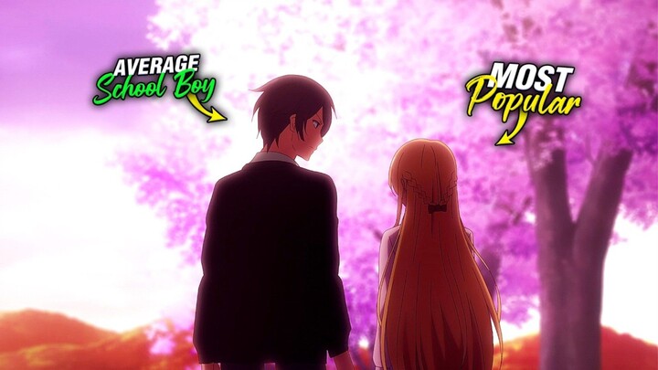 the agel next door anime most popular girl love a normal boy 🤩