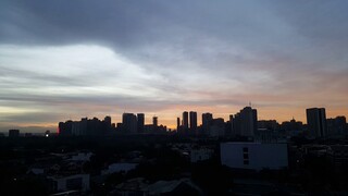 Time Lapse Beautiful Sunrise in Manila, Philippines. Facing East in the month of December 2020