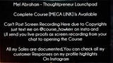 Mel Abraham Course Thoughtpreneur Launchpad Download