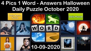 4 Pics 1 Word - Halloween - 09 October 2020 - Daily Puzzle + Daily Bonus Puzzle - Answer-Walkthrough