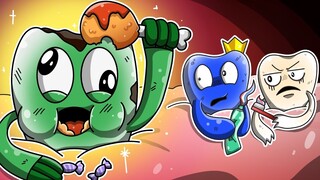 Rainbow Friends A BAD TOOTH destroying GREEN | Roblox Rainbow Friends Animation