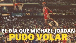 🔥 El día que MICHAEL JORDAN pudo VOLAR ✈ 🏀 1988 Slam Dunk Contest 🔥 #airjordan