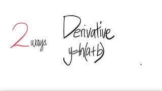2 ways: log derivative y=ln(a+b)