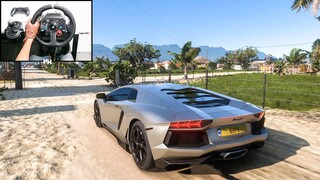 Lamborghini Aventador 1500HP V12 Sound | Forza Horizon 5 | Logitech g29 gameplay