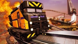 【Let's Game It Out konten mature】Saya menciptakan kekacauan total dengan kereta api di "Satisfactory