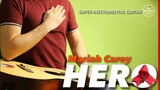 Hero Mariah Carey Instrumental guitar karaoke cover with lyrics