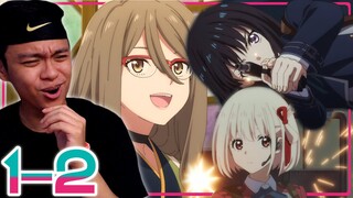 DRIPPIEST ANIME THIS SEASON?! | Lycoris Recoil Episode 1-2 Reaction