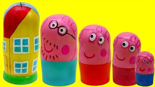 Peppa Pig Family Nesting Dolls, Peppa Pig House