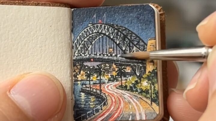 Satisfy ASMR Drawing Sydney Harbour Bridge