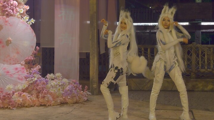 这白狐道行何止千年（HDR观看体验更➕）#机甲狐影#惊奇潮玩节#重庆欢乐谷#