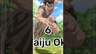 Top 10 Strongest characters Of All Time In Dr.Stone #Dr.ston #shorts #anime